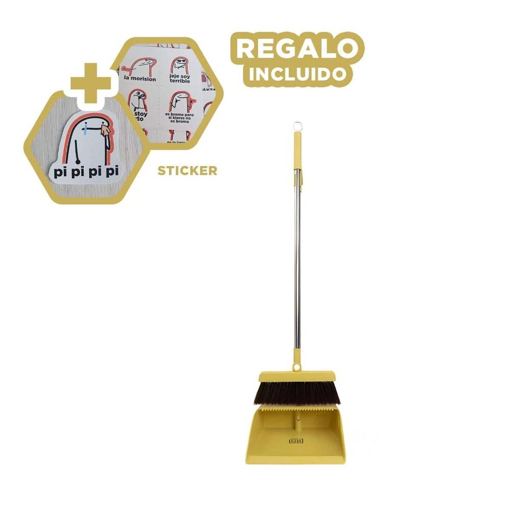 Articulo de Limpieza con Escoba y Recogedor Multi Uso para Cocina Y+Regalo Sticker