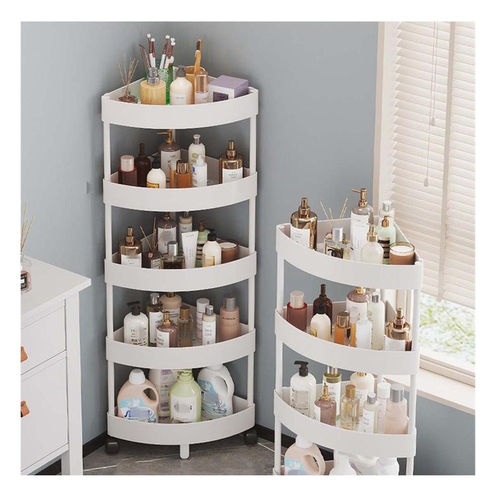 Rinconero Movil 5 Niveles Con Ruedas Blanco Diseno Comodo y Facil de Limpiar Y+Papel Regalo