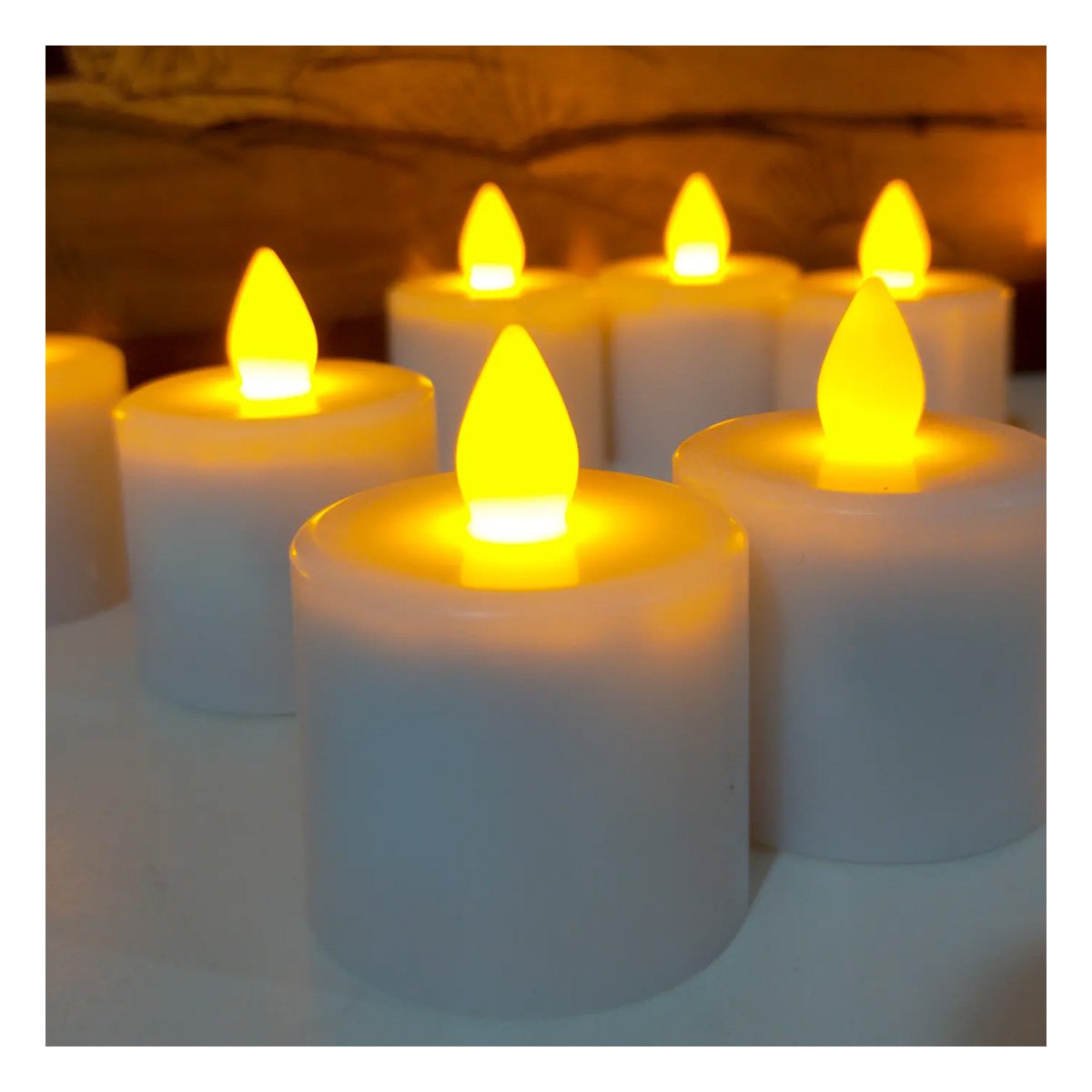 Iluminacion Decorativa LED para Mesa con Efecto Vela y Luz Suave Y+Regalo Sticker