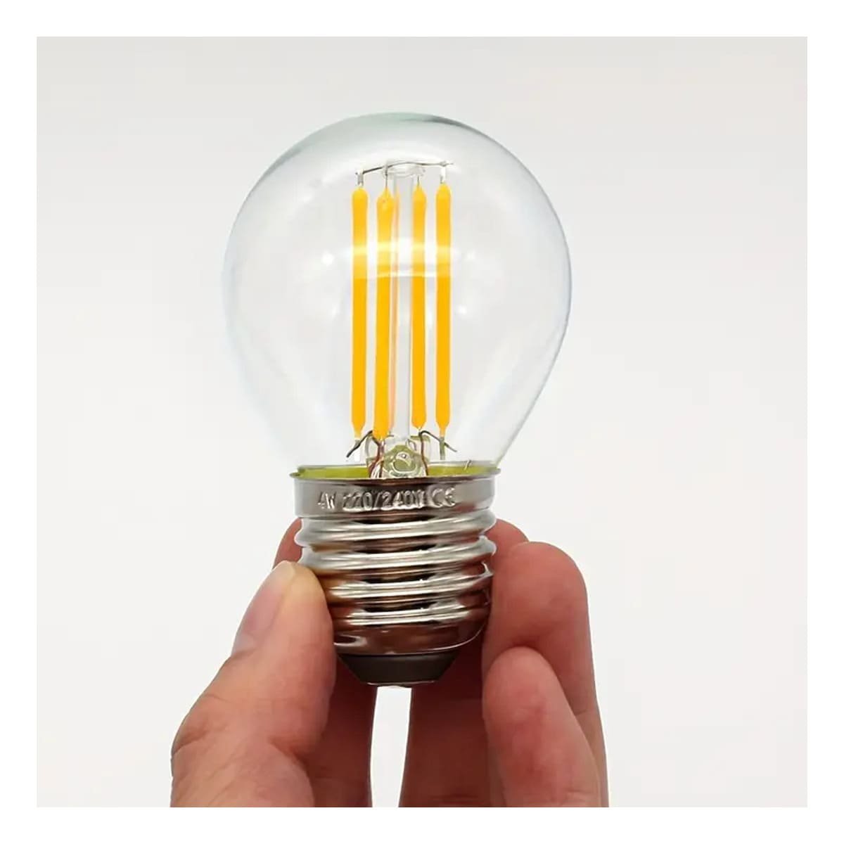 Lampara Moderna 4W Transparente Luz Blanca Para Hogar Casa Navidad Y+Post It