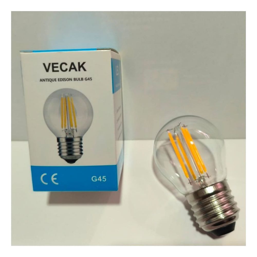 Foco LED 4W Transparente Luz Blanca Para Casa Hogar Decoracion Festiva Y+Papel Regalo Foco LED 4W Transparente Luz Blanca Para Casa Hogar Decoracion Festiva Y+Papel Regalo