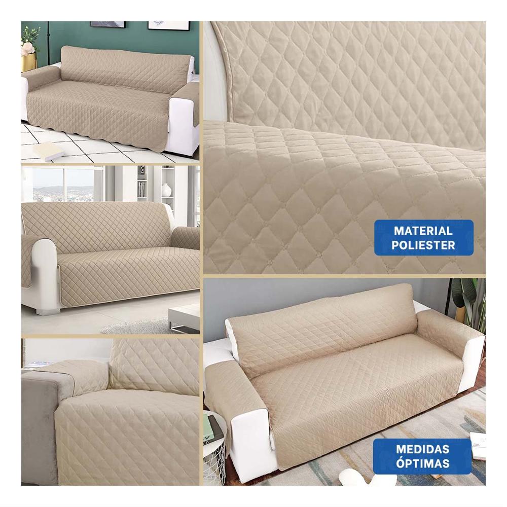 Cubierta Protectora para Sofa en Beige con Dimensiones 130x195cm de Ajuste Seguro