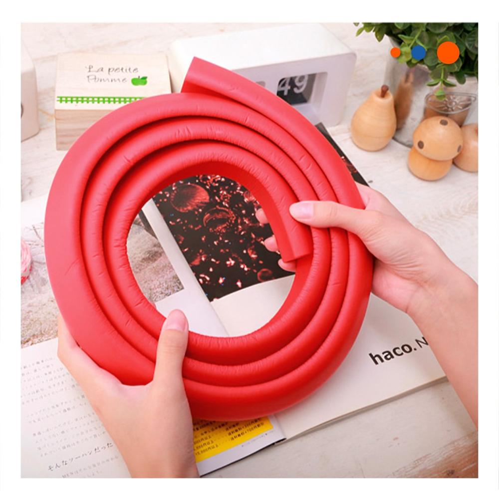 Guarda Esquina de Espuma Flexible para Bordes Filosos de Muebles Hogar Rojo Y+Regalo Sticker