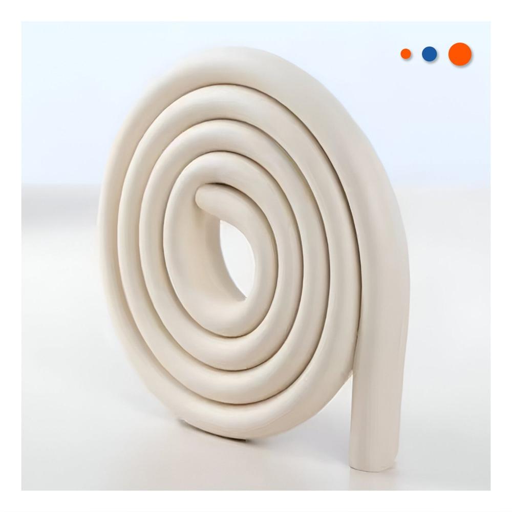 Guarda Esquina de Espuma Flexible para Bordes Filosos de Muebles Hogar Crema Y+Regalo Sticker