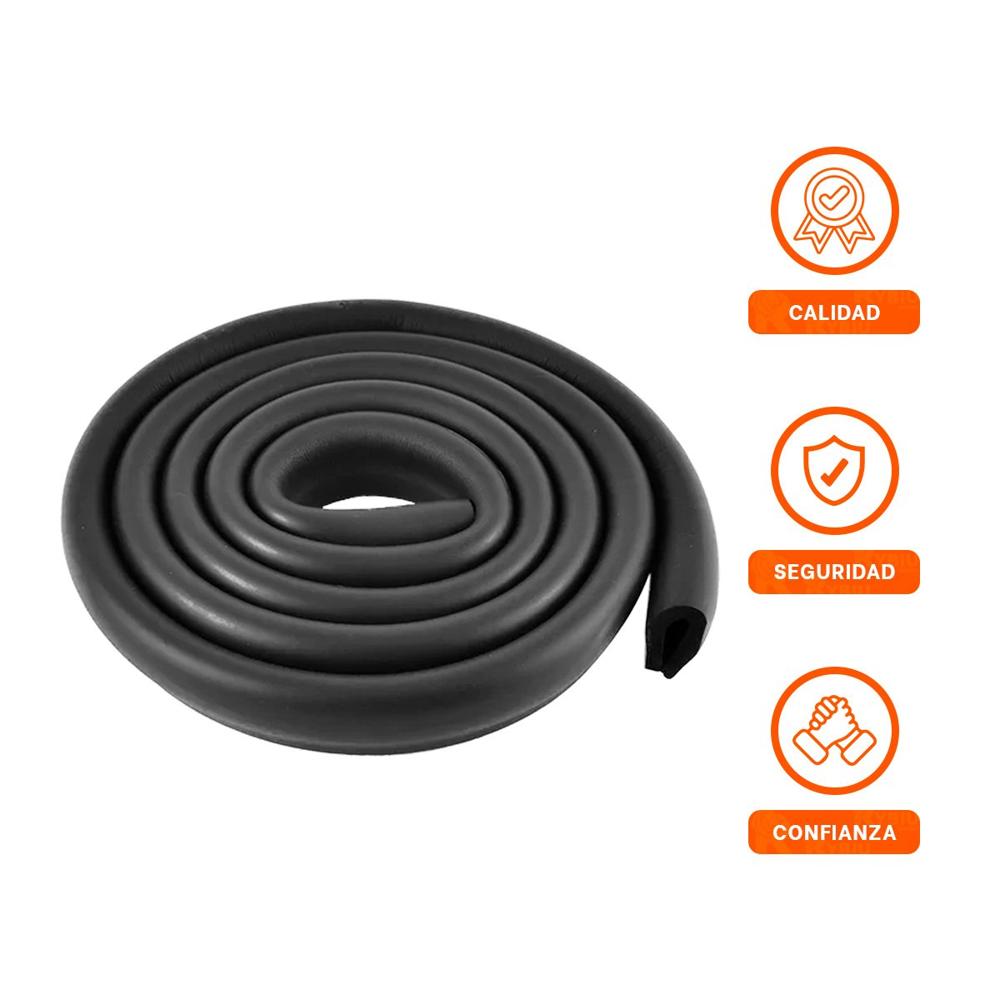 Guarda Esquina de Espuma Acolchada para Bordes de Mesa Cuidado Hogar Negro Y+Ligas Regalo