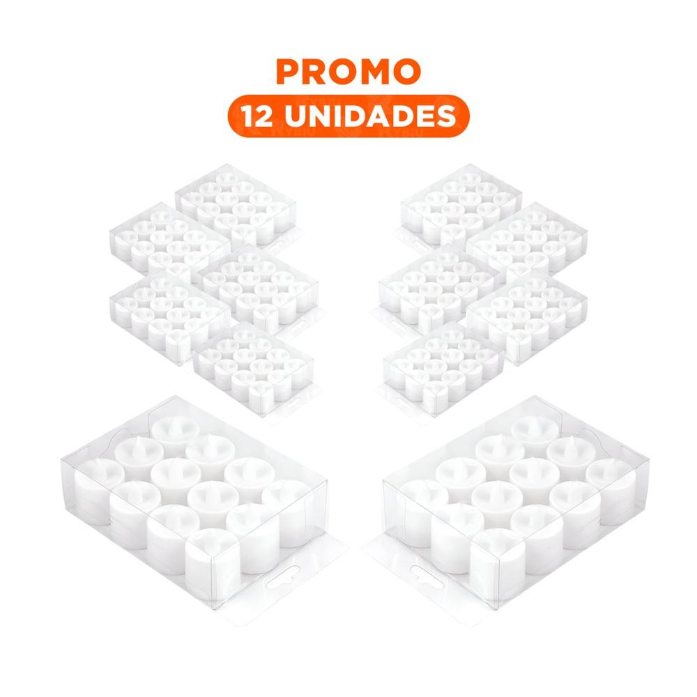 Pack12 Luces Tipo Vela LED para Ambientes del Hogar con Estilo Tradicional Y+Regalo Sticker