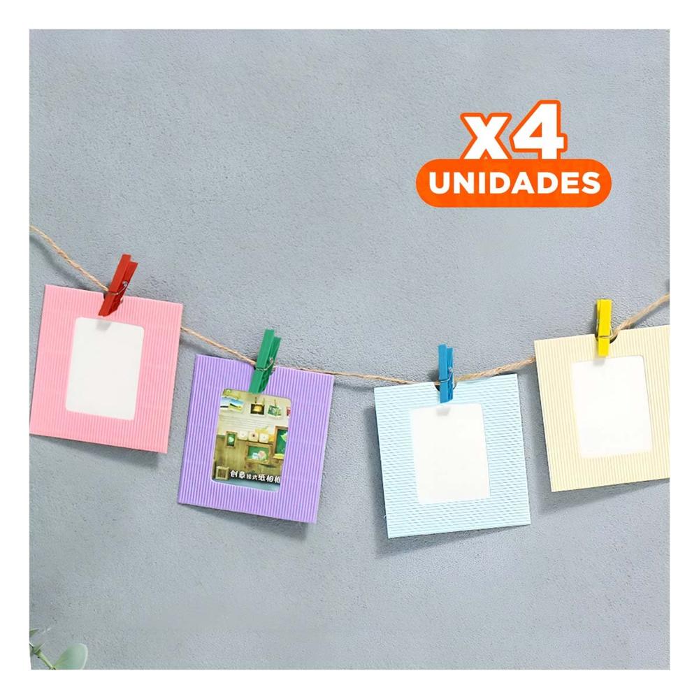 Pack4 Clips Pequeños de Plastico Multicolor con 24 Piezas para Uso Cotidiano Y+Papel Regalo Pack4 Clips Pequeños de Plastico Multicolor con 24 Piezas para Uso Cotidiano Y+Papel Regalo