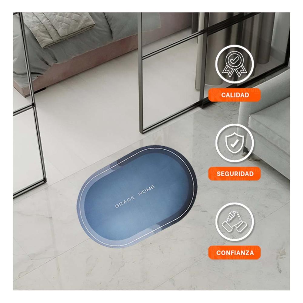 Plato Grande Ovalado Para Hogar Azul Elegante Y Practico Y+Ligas Regalo