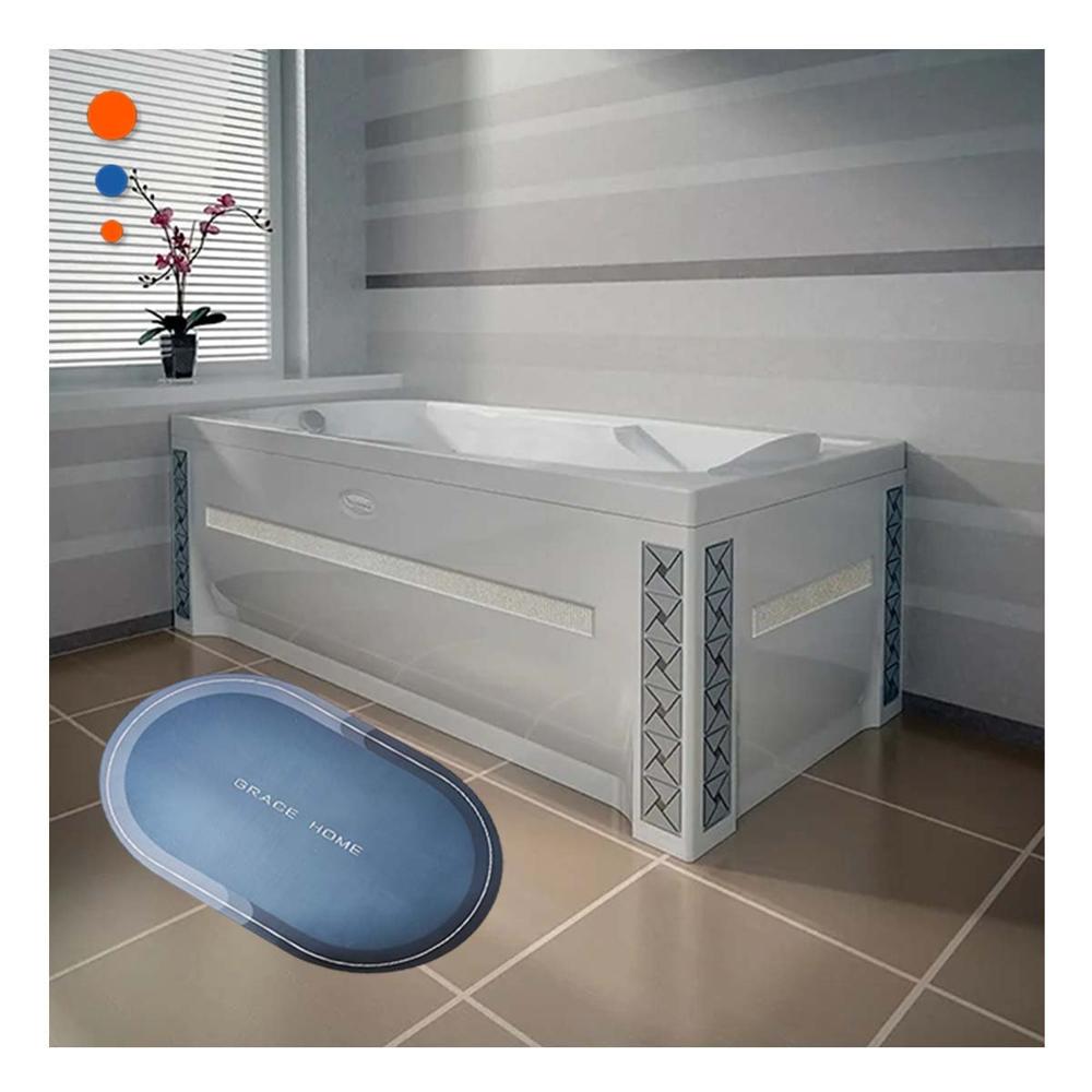 Fuente Decorativa Ovalada Para Hogar Azul Elegante Y Funcional Y+Papel Regalo