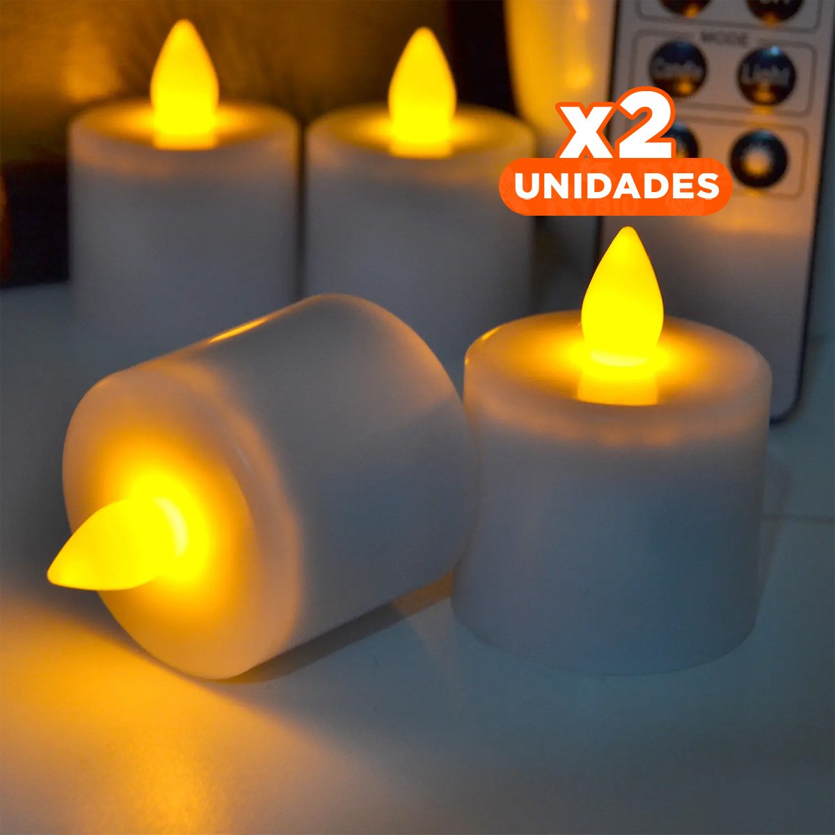Pack2 Iluminacion LED Decorativa para Mesa Central con Estilo Calido Y+Papel Regalo