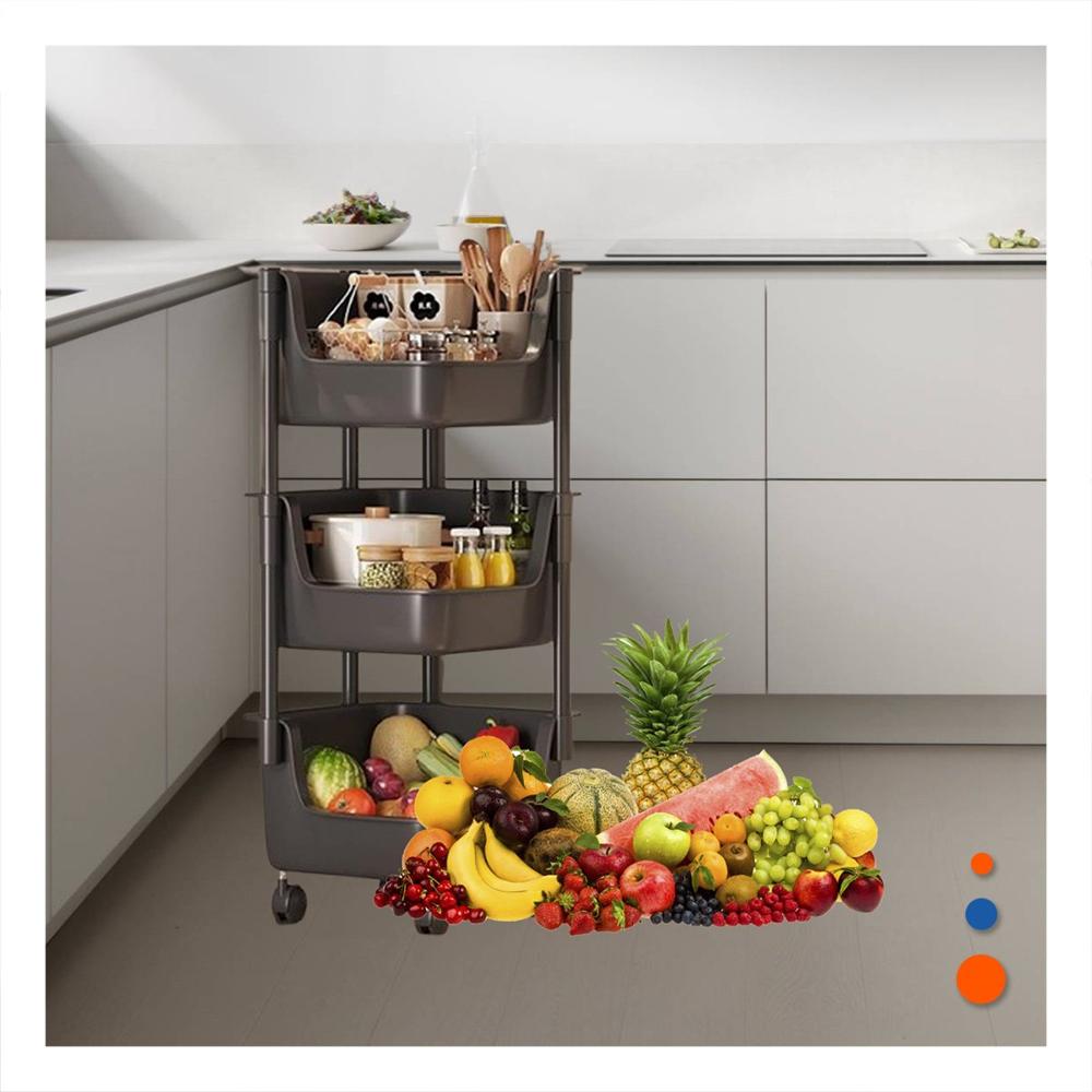 Mueble Esquinero De 4 Niveles con Ruedas Blanco Practico para Espacios Y+Regalo Sticker