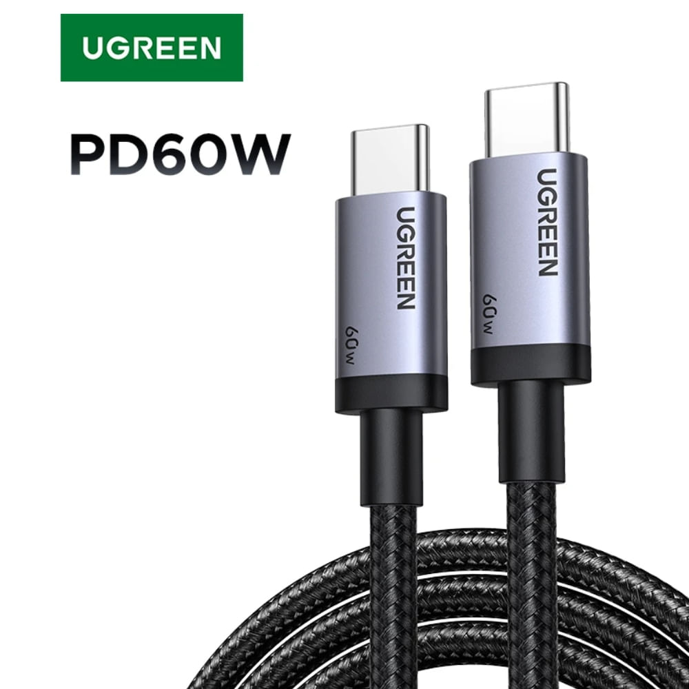 UGREEN Cable Tipo C 60w 1 Mt de largo