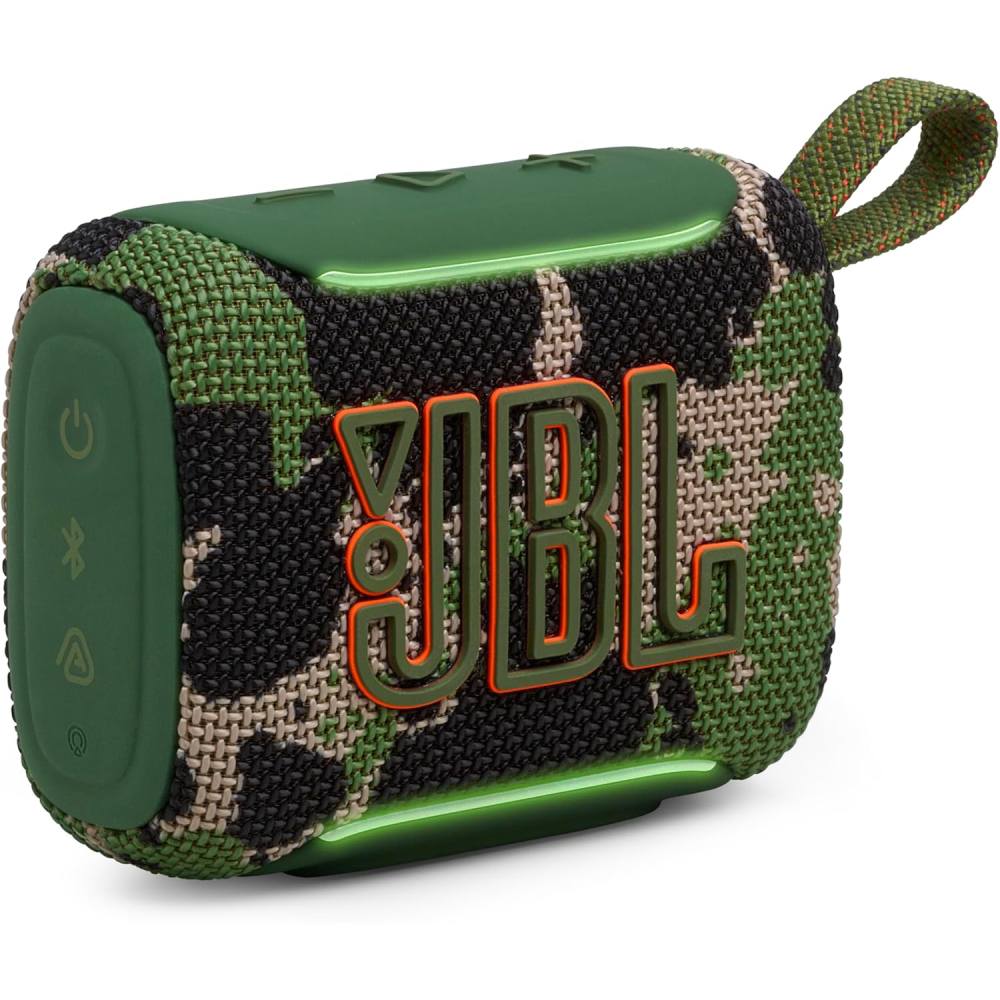 Parlante Bluetooth JBL Go 5 Portátil Waterproof IP68 Sonido Pro Iluminación LED Camuflado