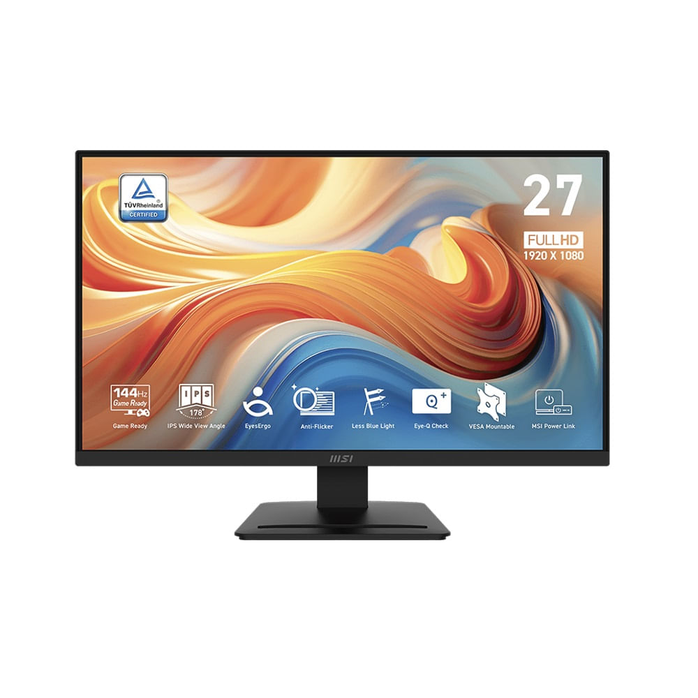 Monitor MSI PRO MP273L E14 27 Pulgadas 144Hz FHD 1920x1080 IPS HDMI VGA