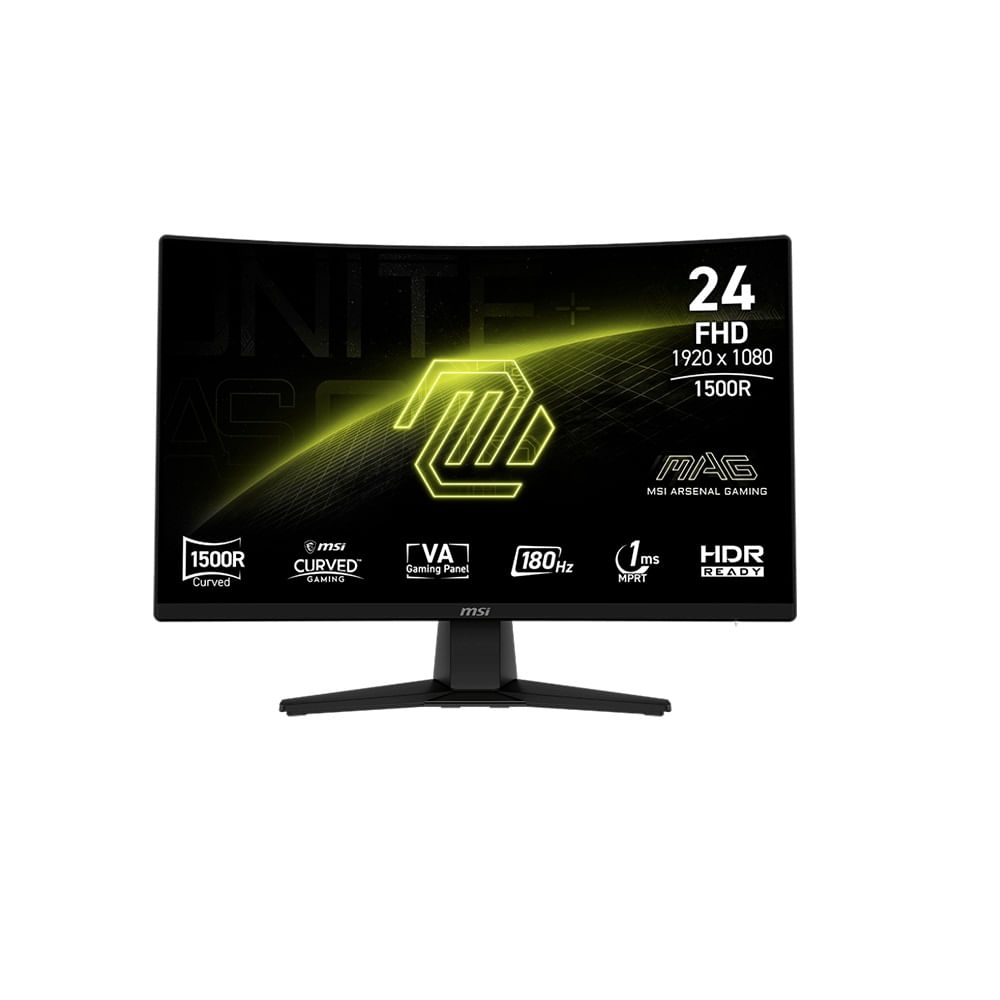 Monitor MSI MAG 242C Curvo 1500R 23.6 Pulgadas FHD VA HDMI DP Headphone-Out