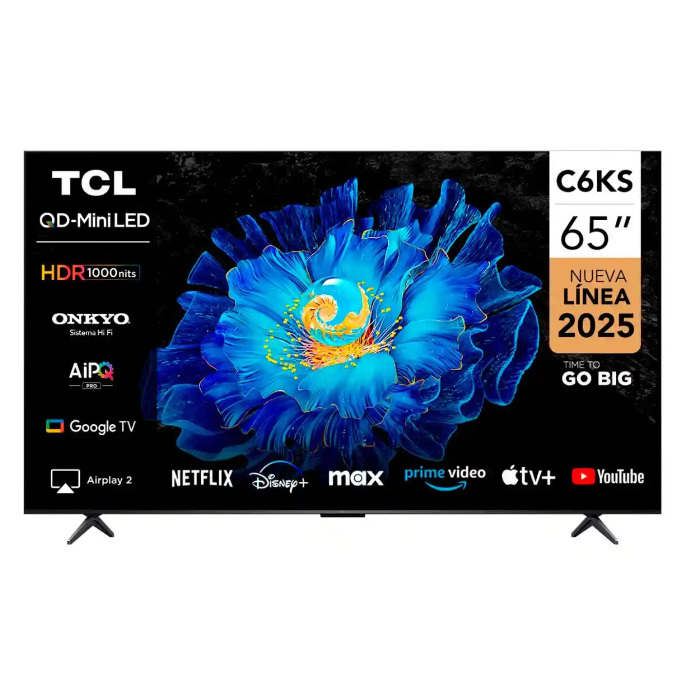 Televisor TCL 65'' QD-MINILED UHD 4K 65C6K Google TV 2025