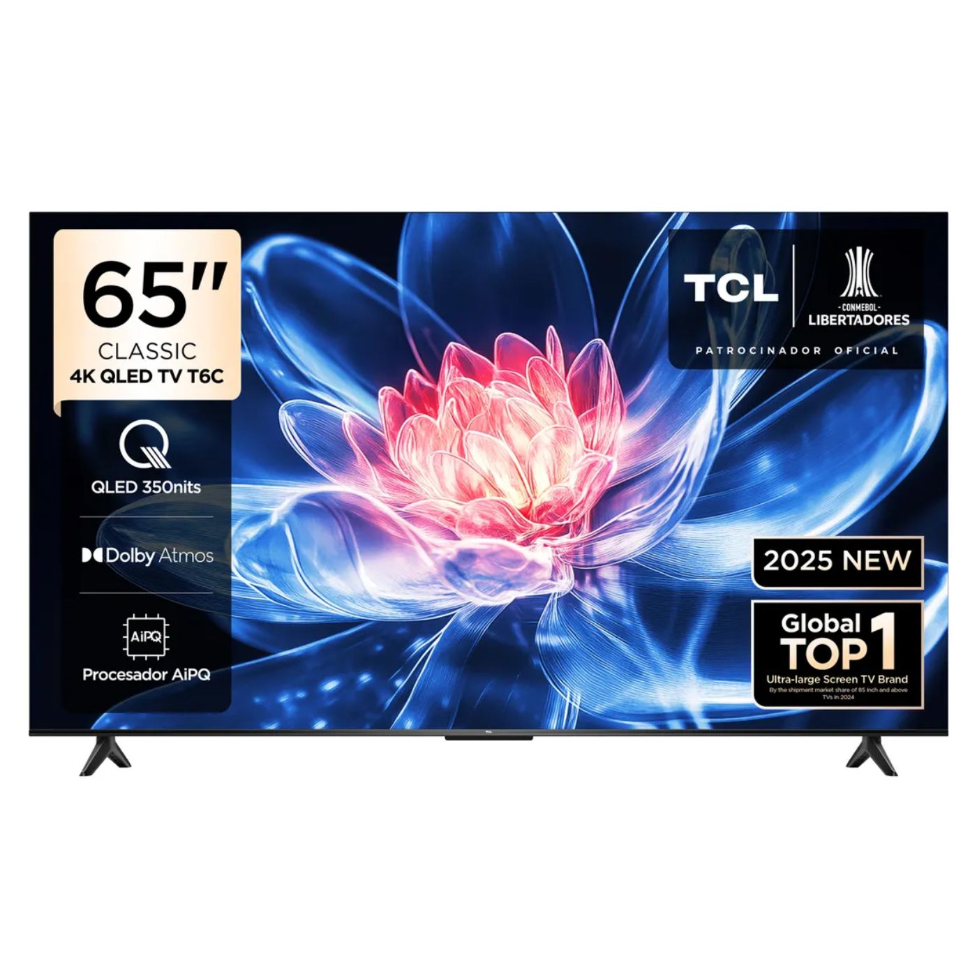 Smart TV TCL 65 QLED 4K 65T6C Imagen Ultra Realista Google TV y Dolby Vision