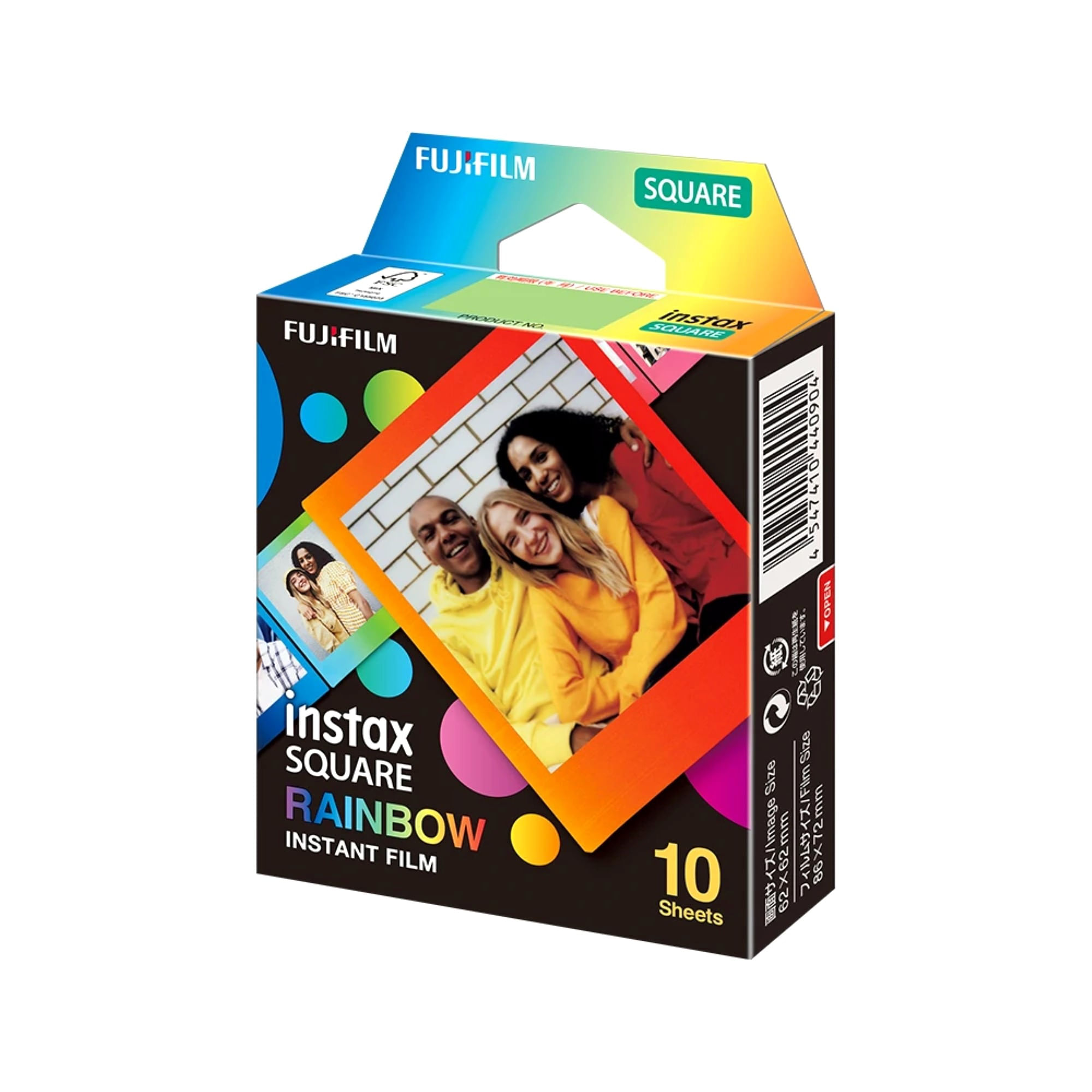 Película FUJIFILM Instax SQUARE Rainbow x 10 Hojas - Fotos