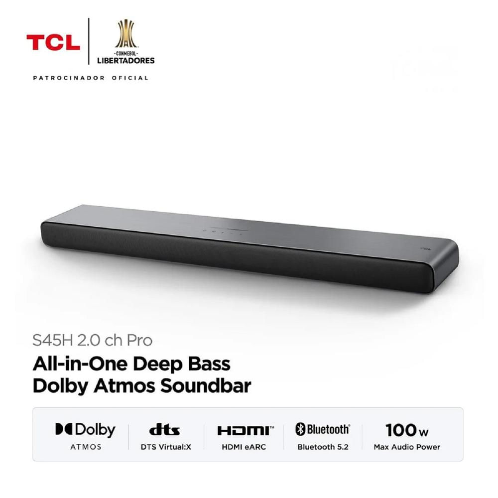 Soundbar TCL Bluetooth  S45H - Negro