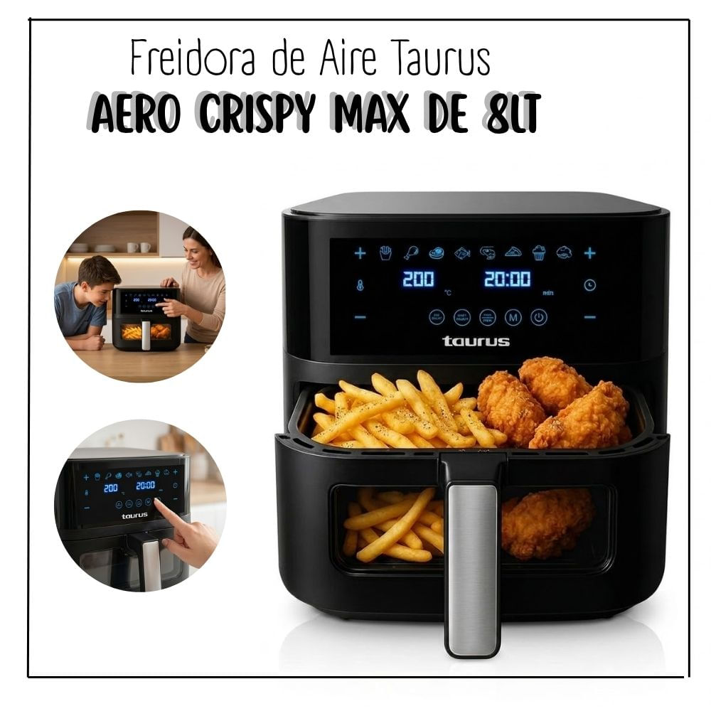 Freidora de Aire Taurus Crispy 8 LT - PE9900230A