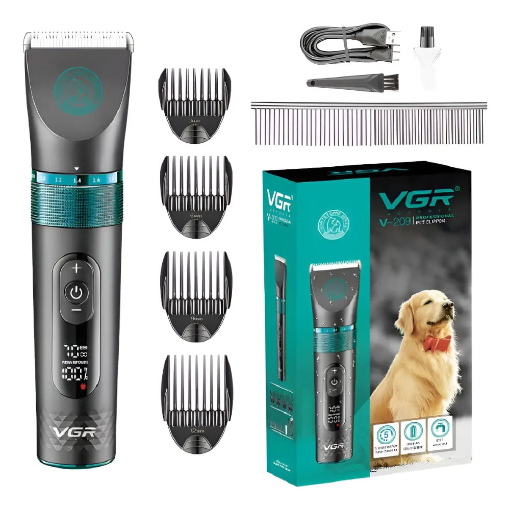 Maquina Cortadora De Pelo Para Mascotas Vgr V-209 Inalambrico