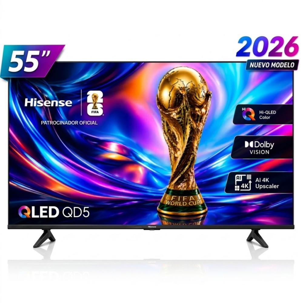 Televisor Hisense Smart TV 55 QLED 4K UHD 55QD5SV