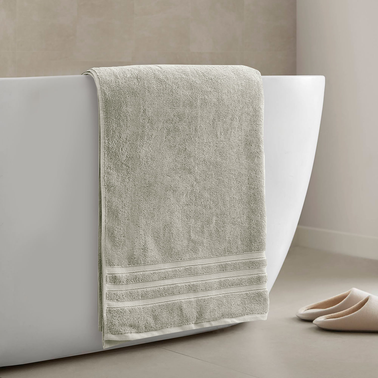 Toalla Extra Baño 90 cm x 180 cm Beige 550Gsm