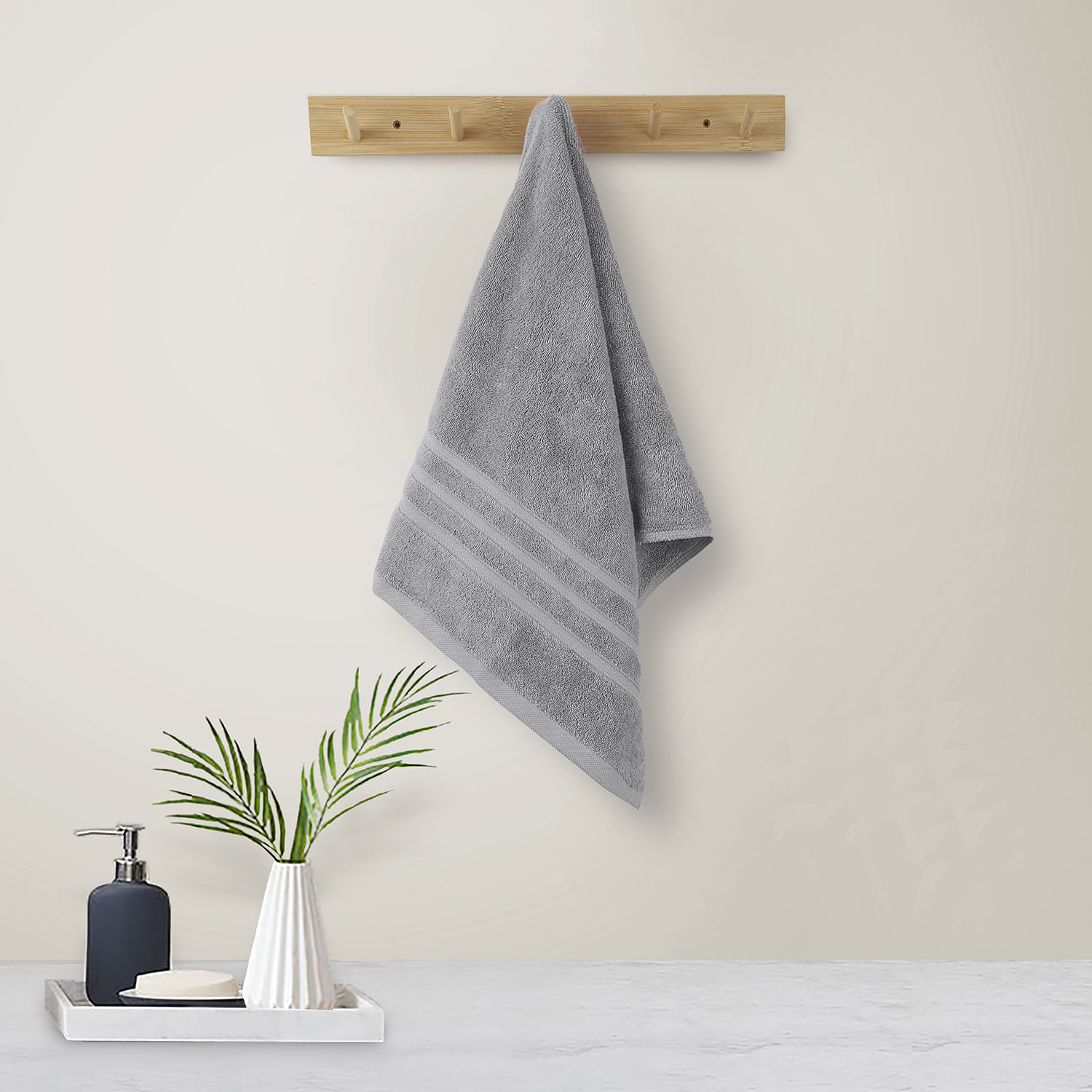 Toalla de Baño 70 cm x 140 cm Gris 550Gsm