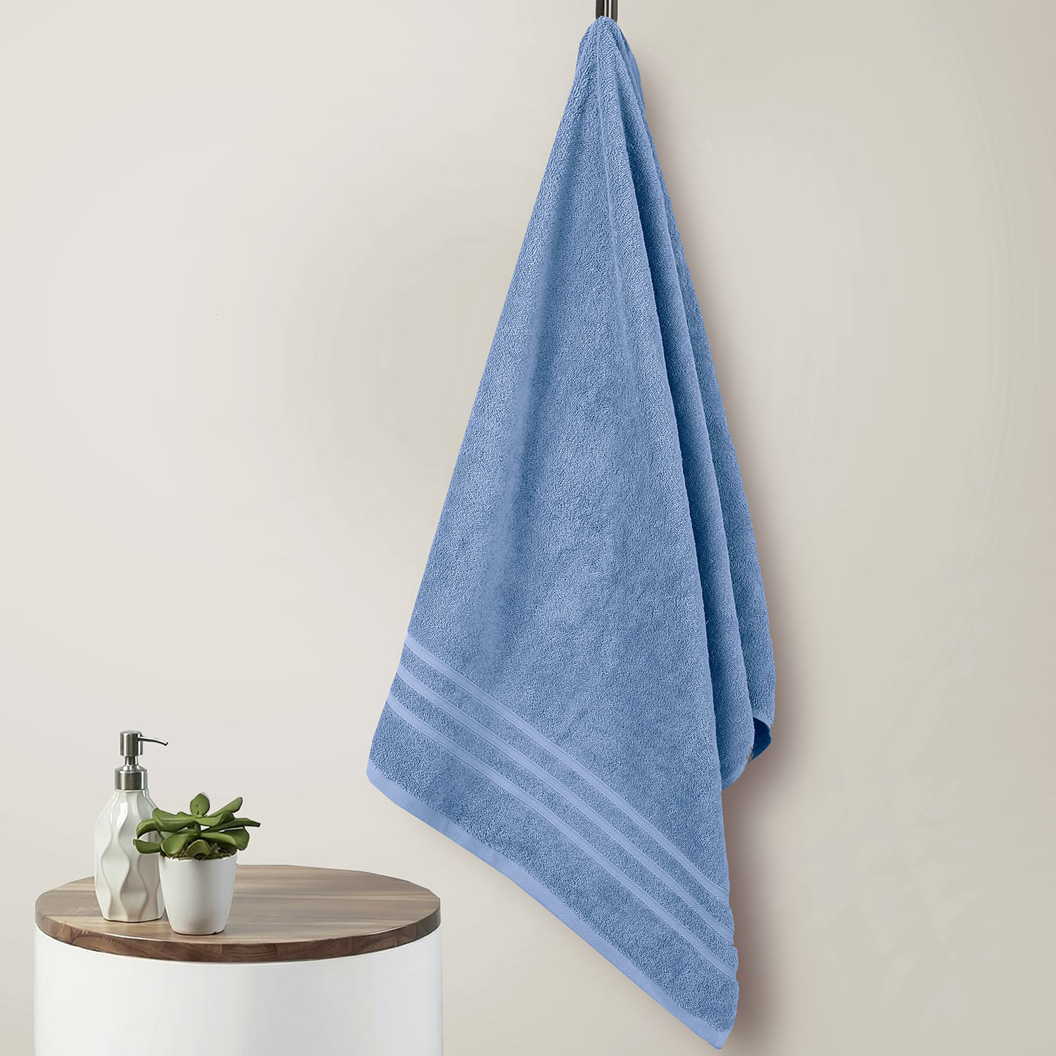 Toalla  de Baño 70 cm x 140 cm Azul 550Gsm