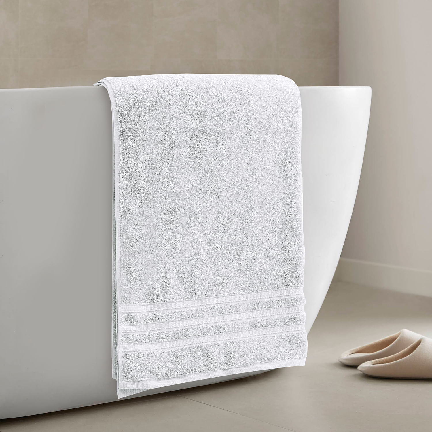 Toalla Extra Baño 90 cm x 180 cm Off White 550Gsm