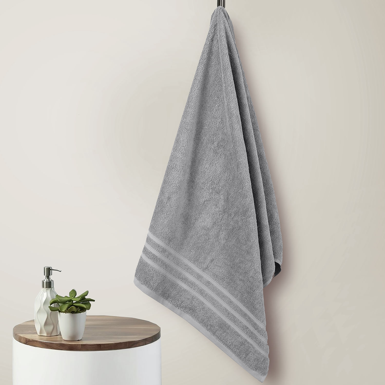 Toalla de Mano 45 cm x 90 cm Gris 550Gsm