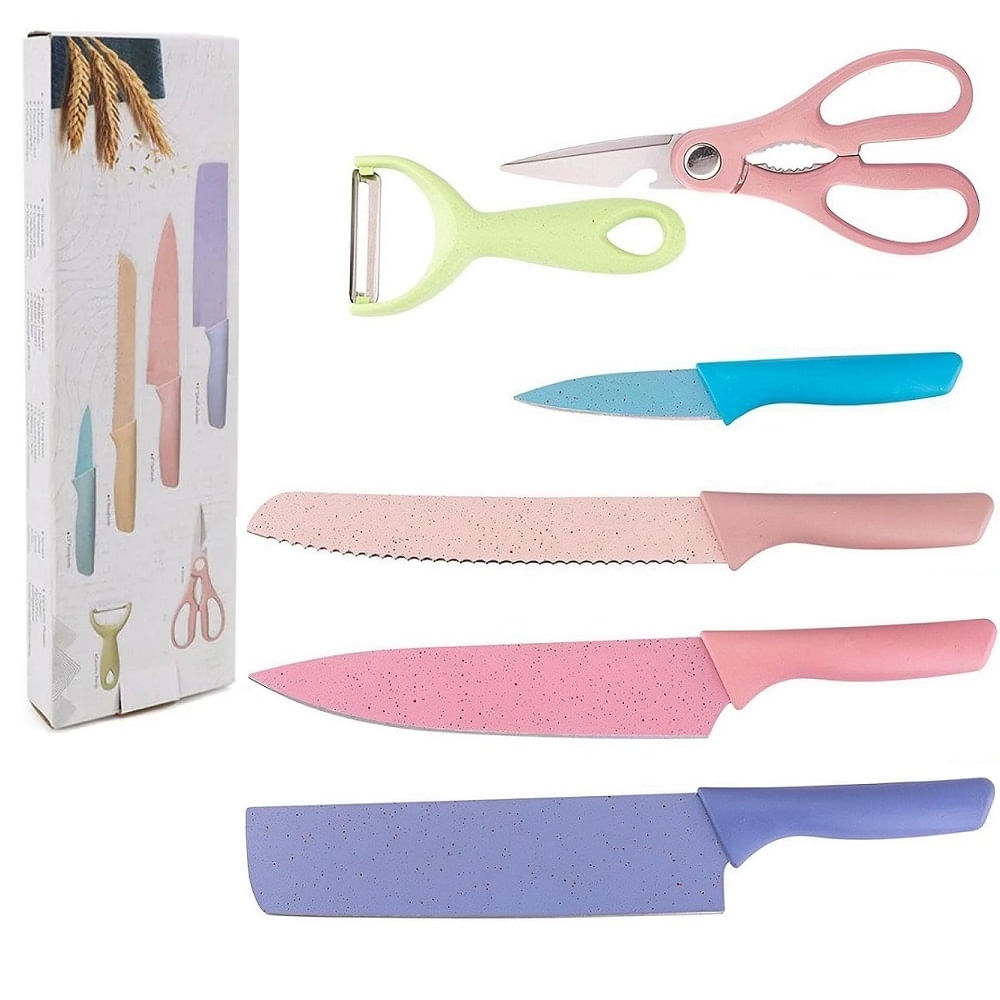 Set de Cuchillos de Cocina Juego de 6 Piezas acero Inoxidable
