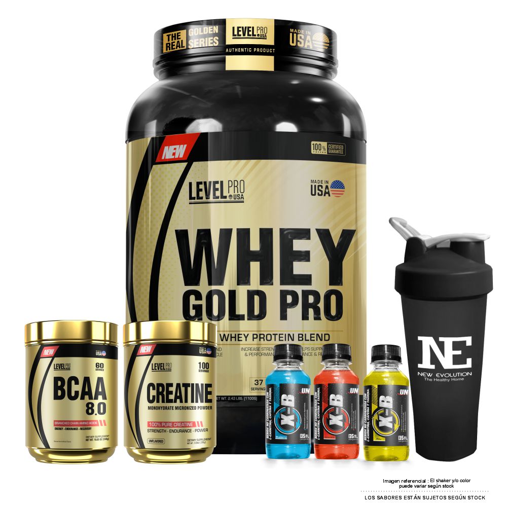COMBO LEVEL PRO- WHEY GOLD PRO 2.43 LIBRAS COOKIE | Oechsle - Oechsle