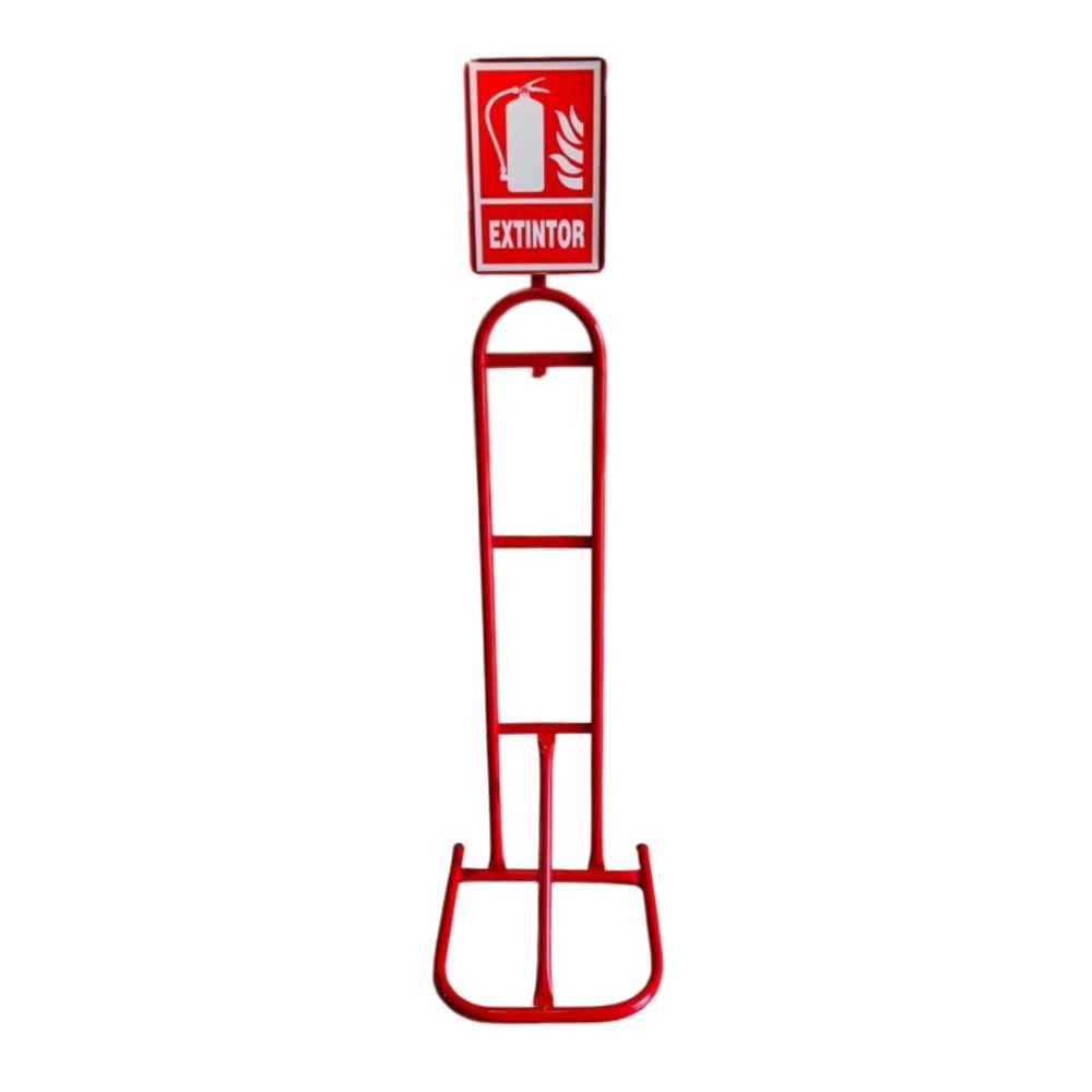 PEDESTAL DE METAL PARA EXTINTOR- ALTURA 1.52M