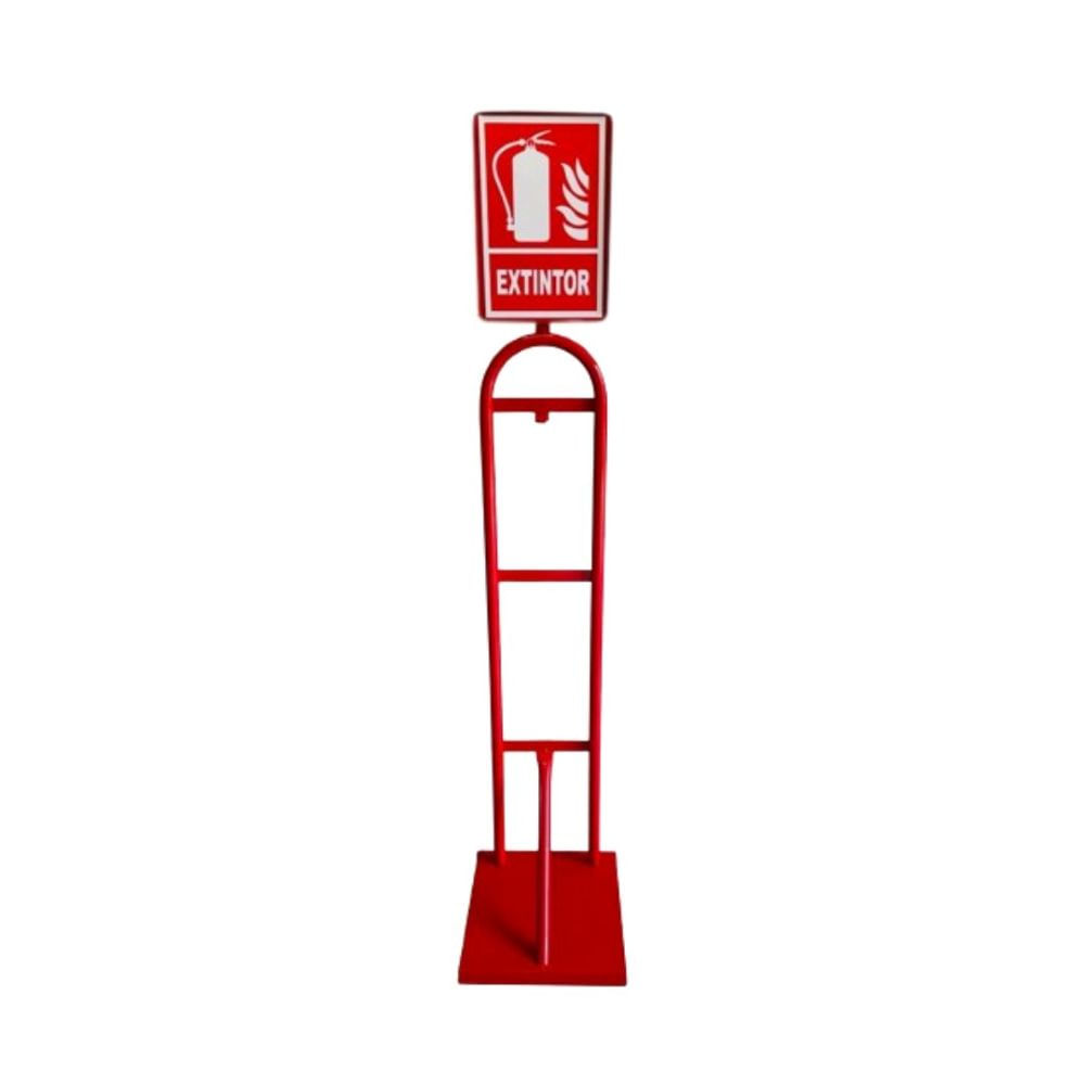 PEDESTAL DE METAL PARA EXTINTOR- ALTURA 1.50M