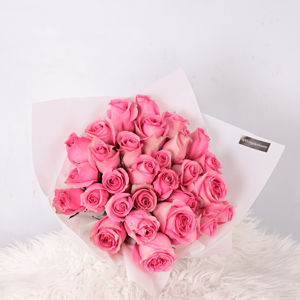 Ramo de 50 rosas Rosadas- Arreglo de flores