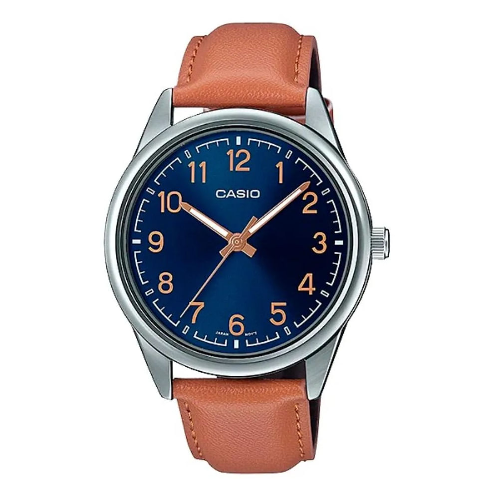 Reloj Casio MTP-V005L-2B4 Hombre Cuero Marrón
