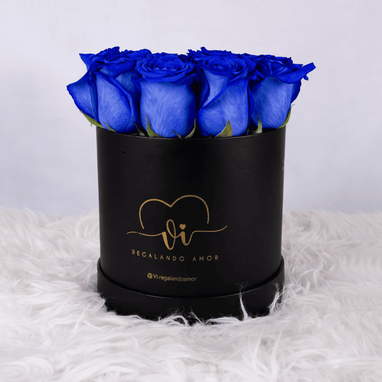 Box Clasico 12 Rosas Azules - Box Floral
