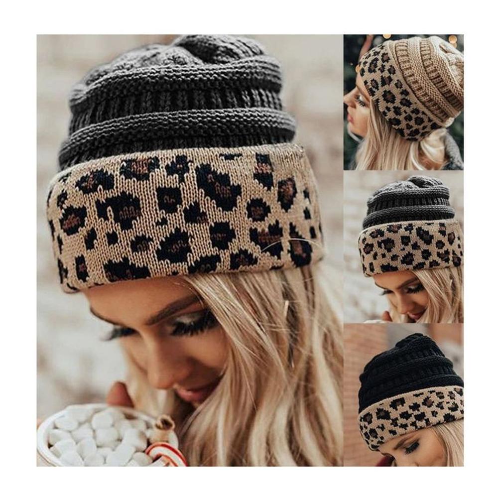 Beanie Chullo Gorro Print Para Mujer - Negro