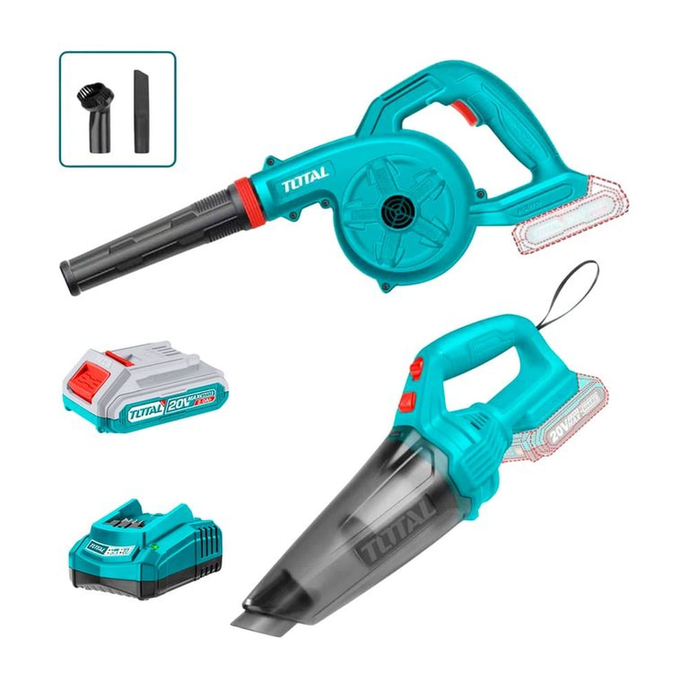 Combo Sopladora+ Aspiradora Inalámbrica 20v Portátil +acces