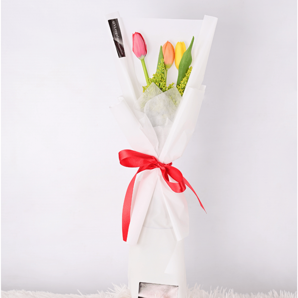 Ramo Brisa de 3 tulipanes - arreglo de flores