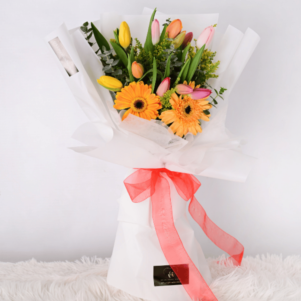 Ramo Roma Ramo de15 tulipanes - Arreglo de Flores