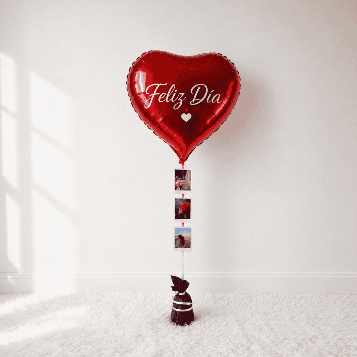 Globo Helio Corazón personalizado -3 Fotos