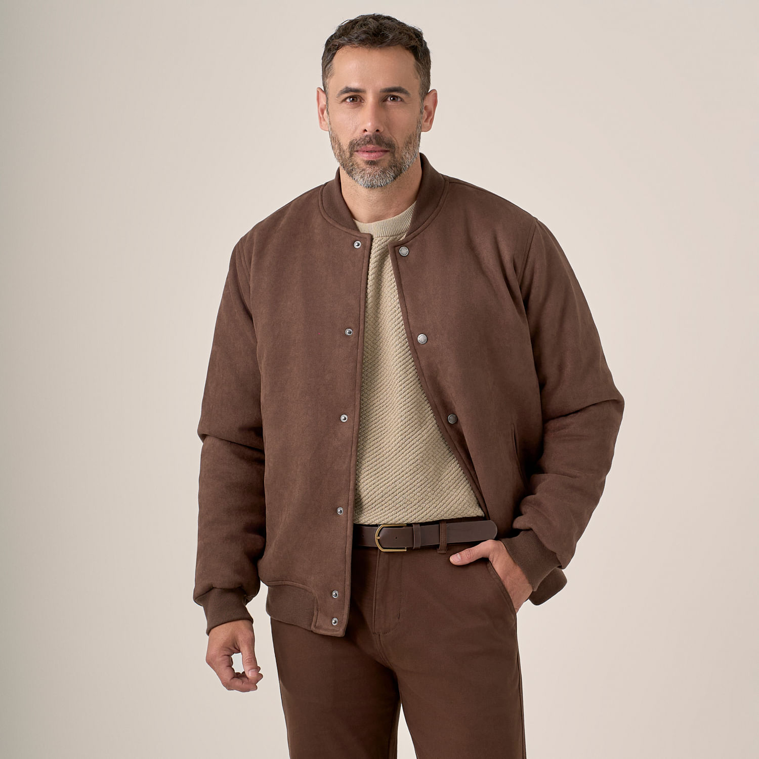 Casaca Hombre Bomber Suede Madison
