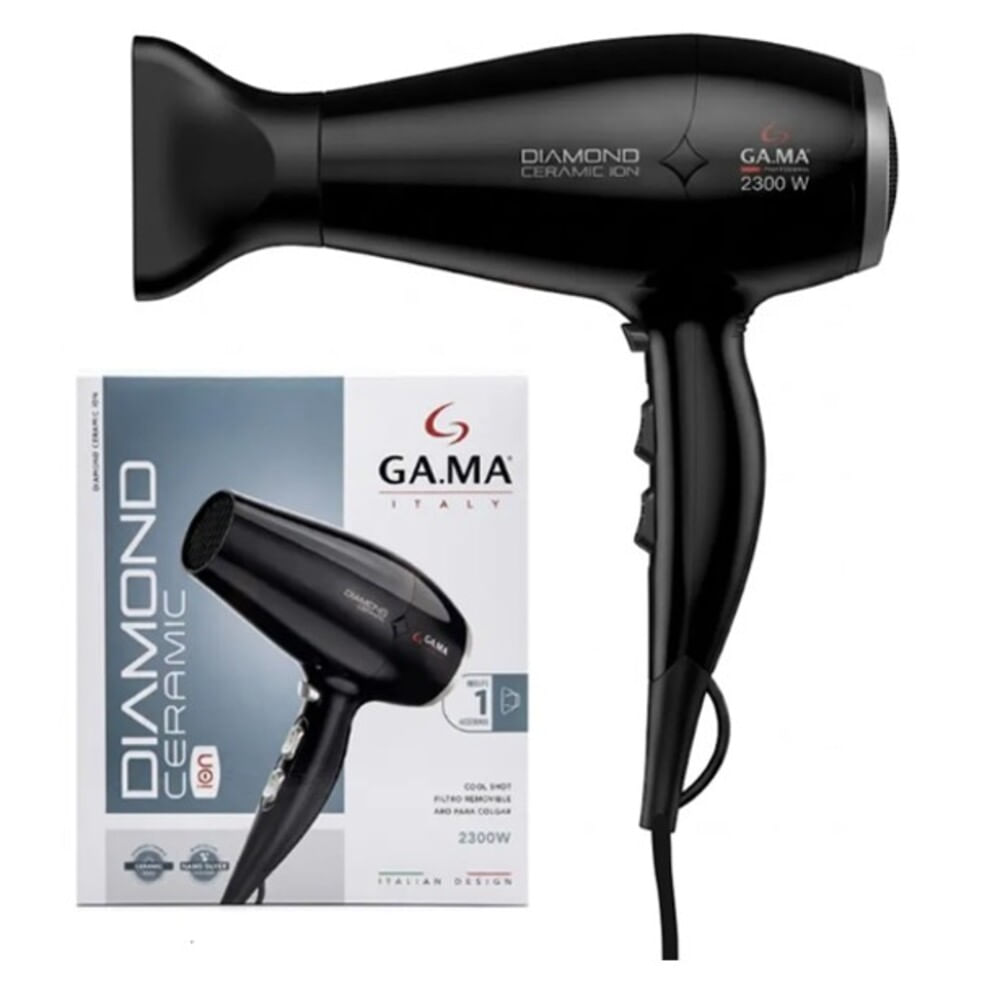 Secadora De Cabello Gama Diamond Ceramic 2300 Watts