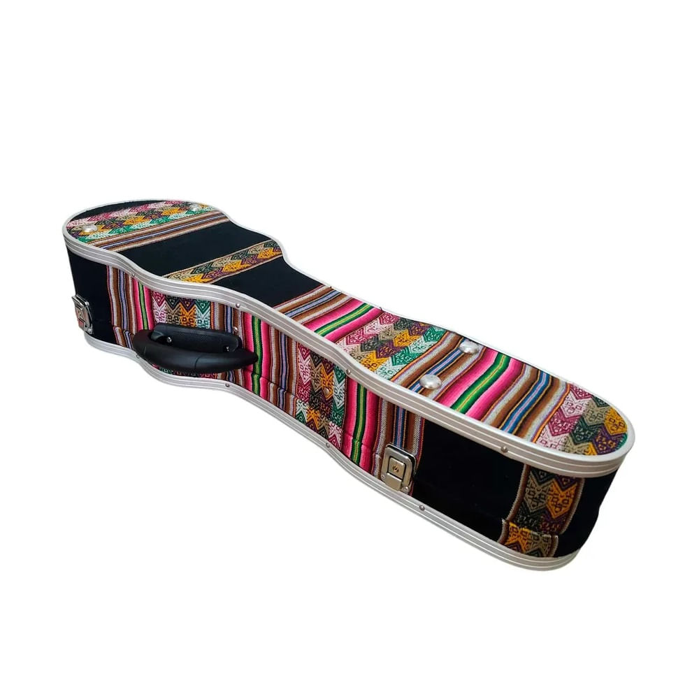 Estuche Para Charango Hard Case De Manta y Bordes d Aluminio