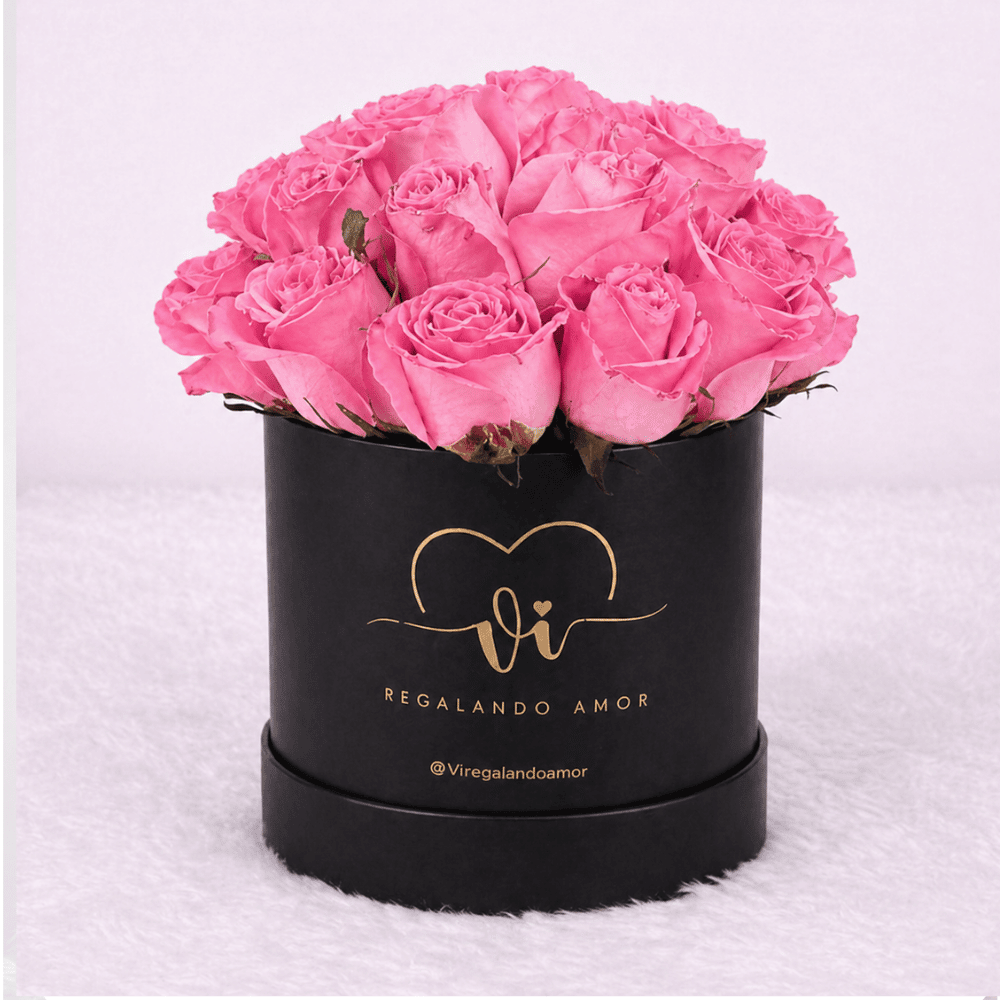 Box Clasico de 20 Rosas Rosadas - Arreglo de flores
