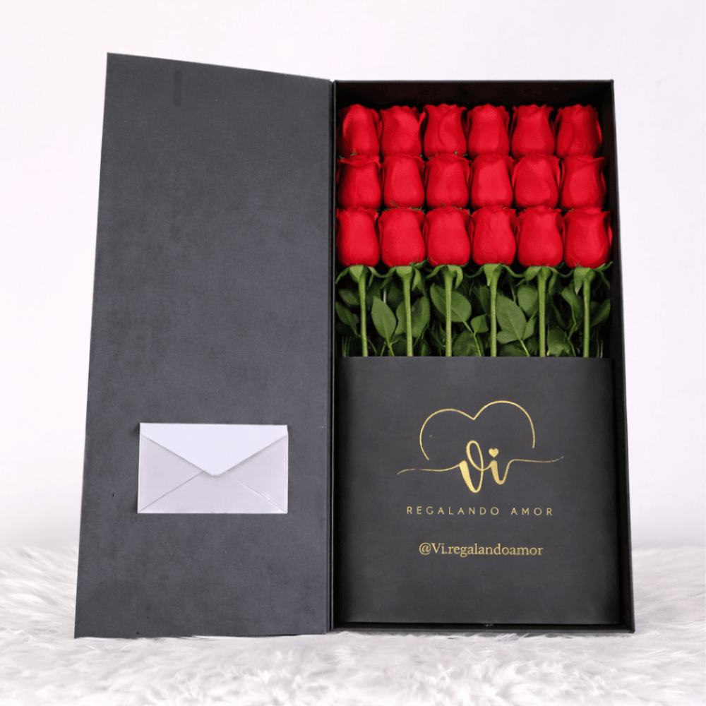 Box Luxury Imperial 20 rosas rojas - Arreglo de flores