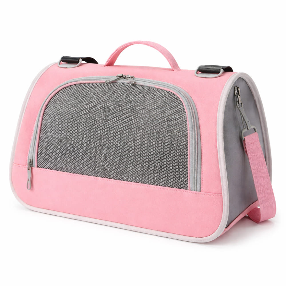 Transportadora Mascotas Bolso Viaje Perros Gatos Pequeños Ventilación Malla Resistente  Correa