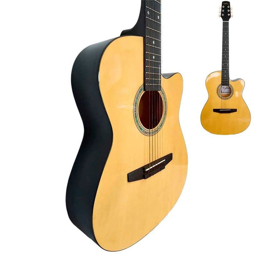 California - Guitarra Acústica con Alma Funda - Natural
